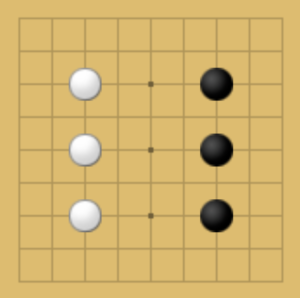 囲碁9路盤での良い打ち方の例